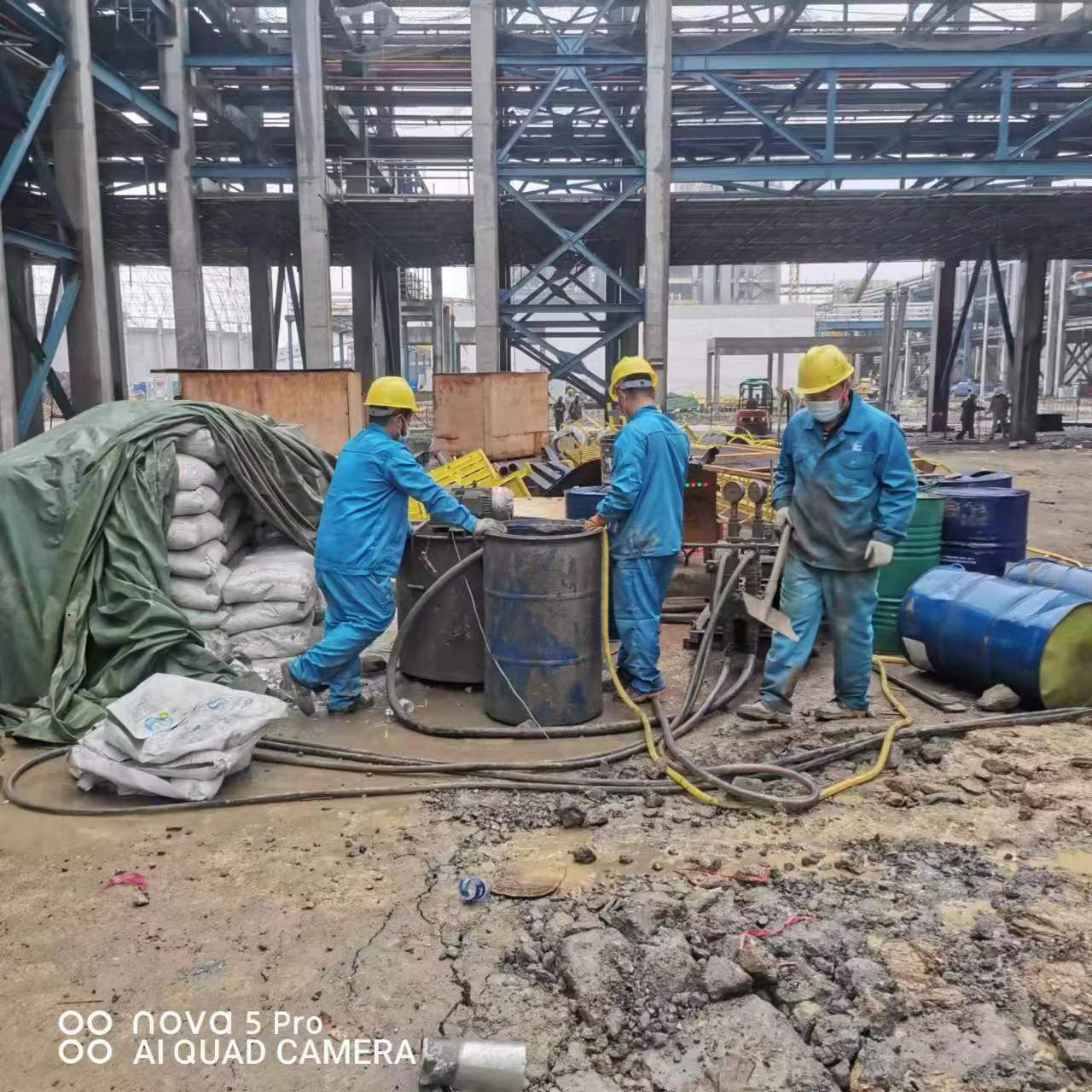 乾县设备基础下沉沉降注浆加固施工